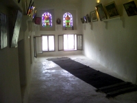 The long and narrow children's room at the top of Al Hagar
