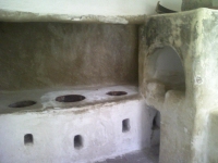 Kitchen with stoves used for cooking