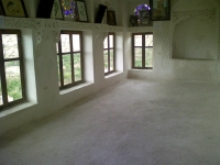 At the top of the fortress is the summer room with many large windows that caught the sun for warmth during the cold winter months