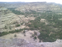The picturesque valley of Wadi Dhahr